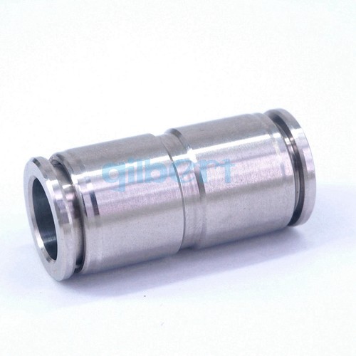 Fit Tube OD 4/6/8/10/12/14/16mm 304 Stainless Pneumatic Straight Pushfit Fitting - Picture 20 of 24