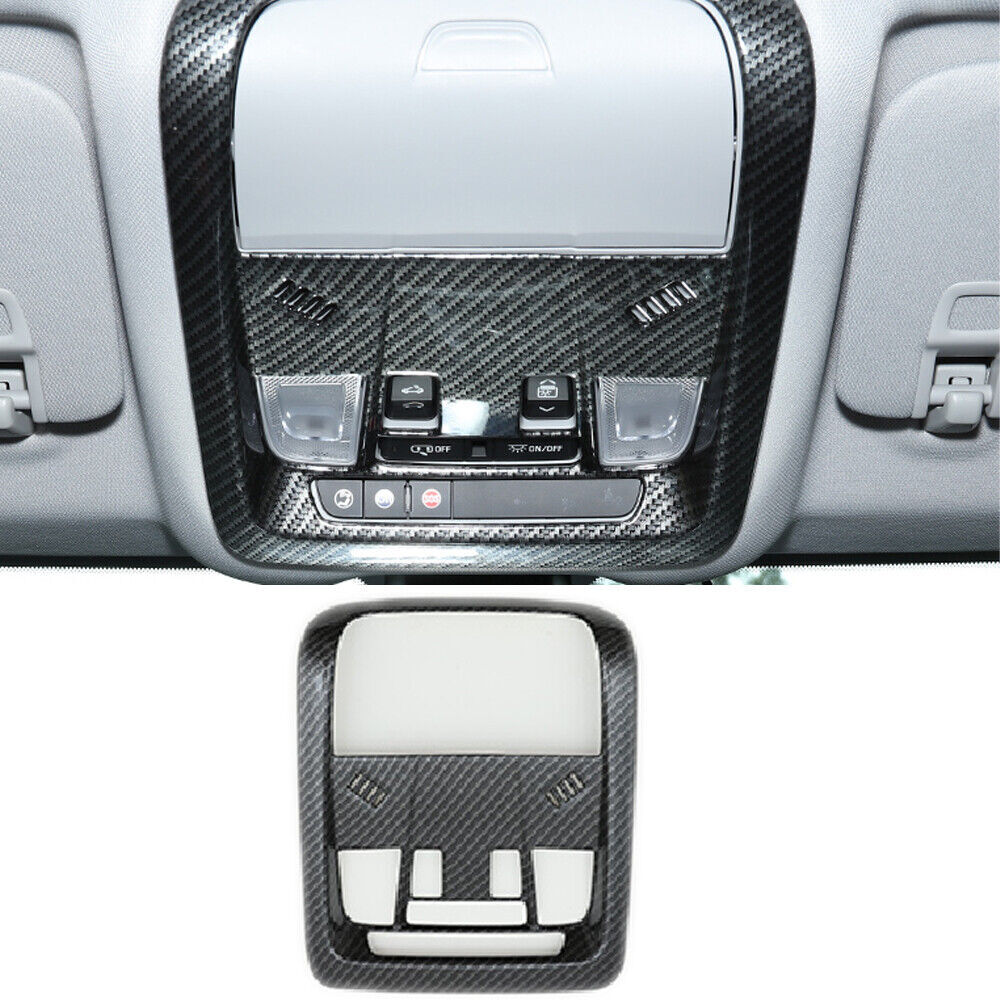 For Chevrolet Equinox 2018-2021 Carbon Fiber Roof Reading Light Frame Decor