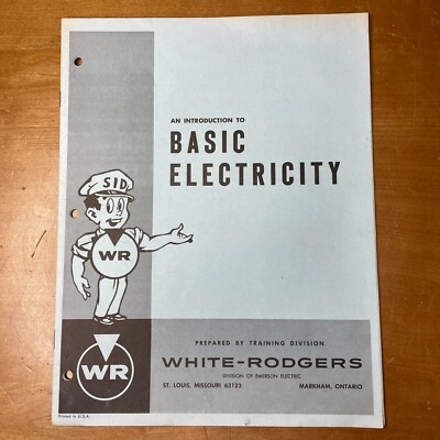 1960s White-Rodgers An Introduction to Basic Electricity Training Booklet 15pg