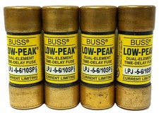 Bussmann LPJ-5-6/10SP 600 V AC/300 V DC 5-6 A Current-Limiting Time-Delay Fuses