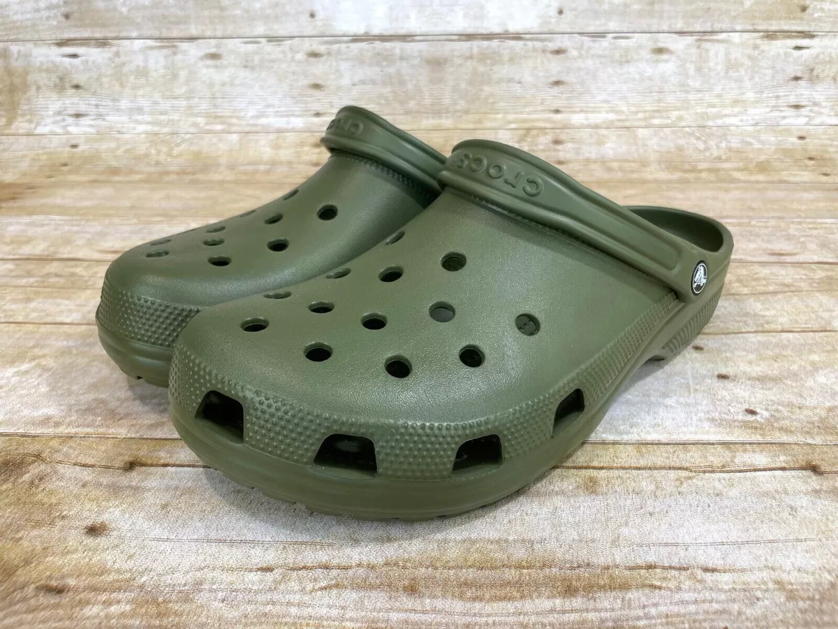 Crocs classic army green sale