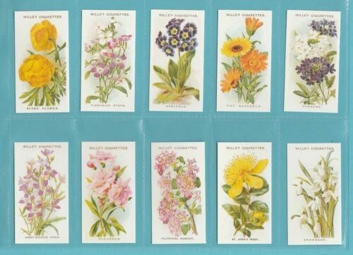 Post - 2nd World War Flowers/Garden Collectable Cigarette Cards