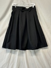 Women  s Alinu A Line Pleated Skirt High Waist Midi with Bow Tie New Large