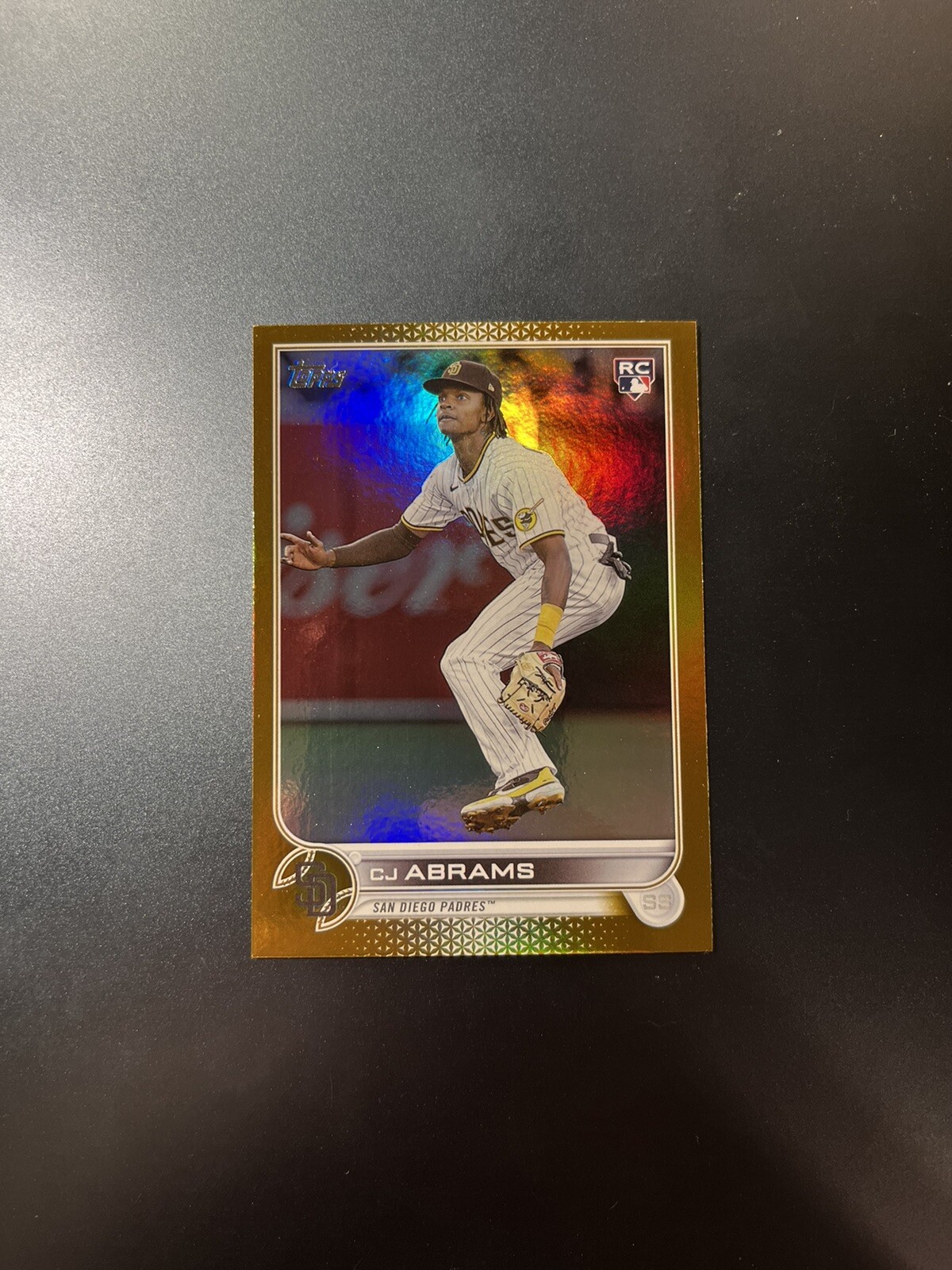 2022 Topps Update #US34 CJ Abrams Rookie Gold Foil RC Nationals