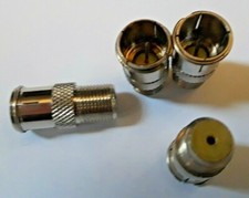 F Type Quick Plug RF Coax Male to Female M/F FREE SHIPPING FROM CA USA 4 PCS