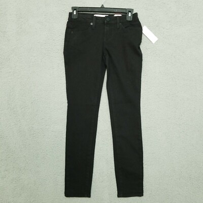 No Boundaries NOBO Jeans Womens Size 3 Opp Skinny Black Stretch 27x29 NEW