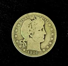 1916-D Barber Quarter Dollar 90% Silver US Coin