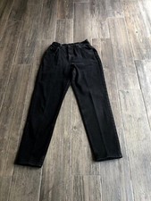VTG Lee Original 90's Women's Black Size 10 Med High Rise Tapered Leg Mom Jeans