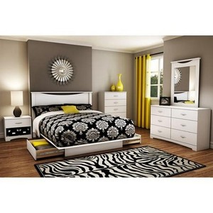 bed queen bedroom storage dresser nightstand sets furniture piece walmart platform shore soho south nightstands beds opens complete wood pieces