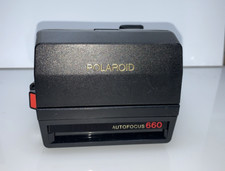 Vintage Polaroid Sun 660 Auto Focus Instant Camera With Strap B-1