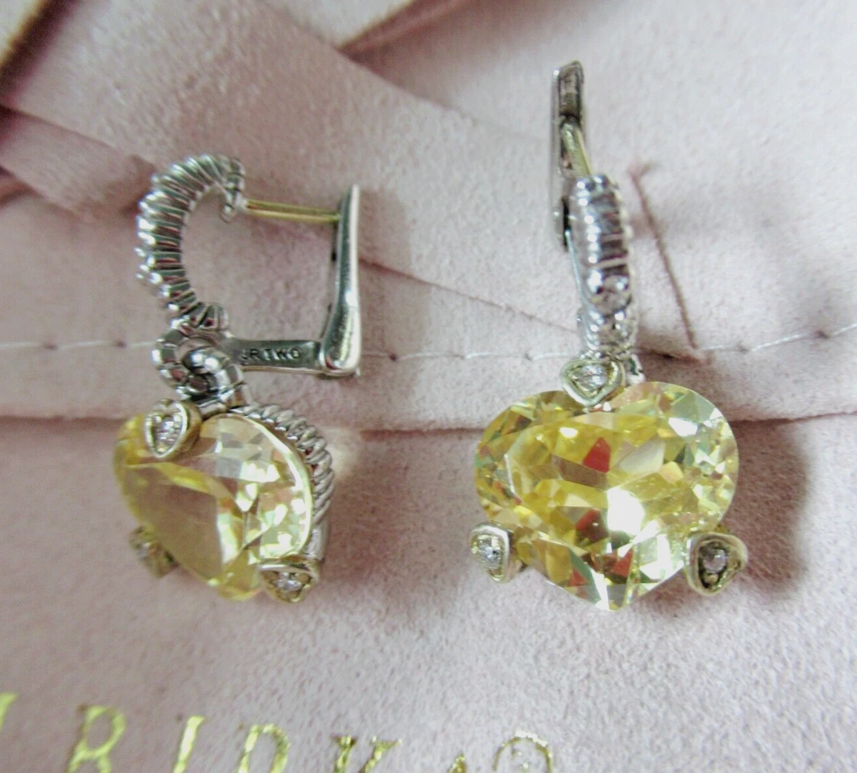 Judith ripka cheap heart earrings