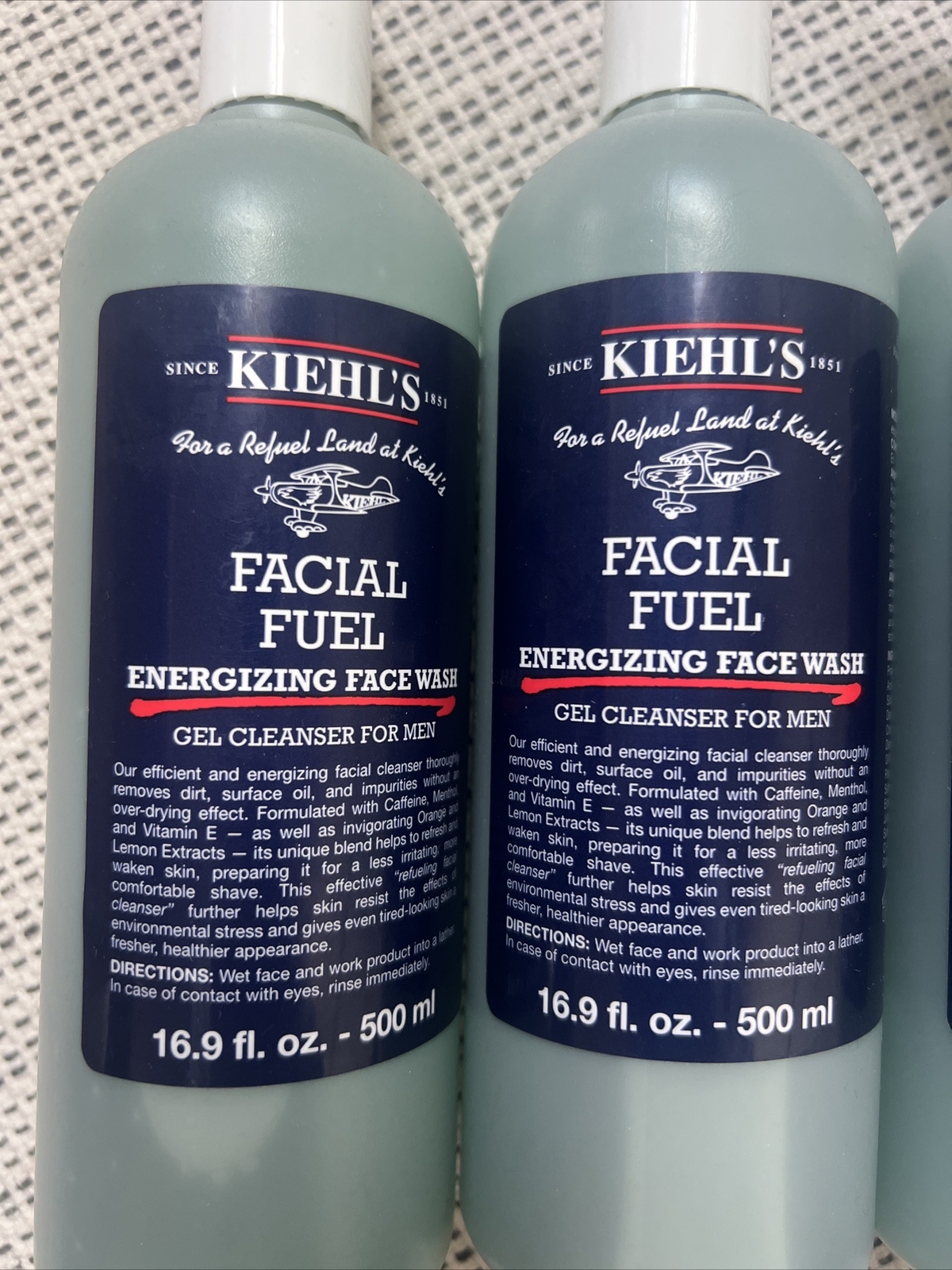 Kiehls Facial Fuel Wash 500ml eBay