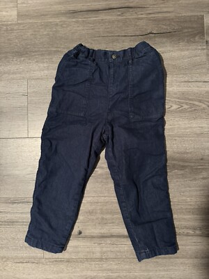 Trousers Uniqlo Fleece Lined Jeans KIDS UNIQLO Blue Denim Jogger