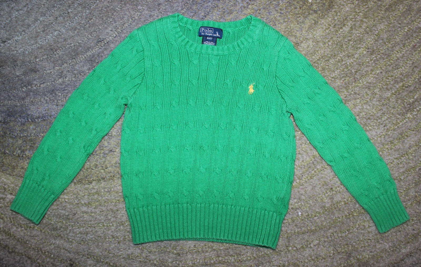 Polo Ralph Lauren Toddler Boys Green Sweater Size 4T EUC eBay