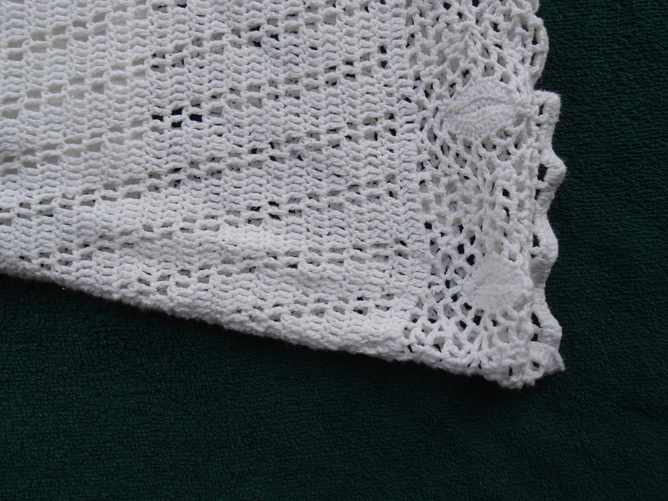 Robe blanche crochet doublée manches courtes CFK - Taille 10 ans - Photo 3/3