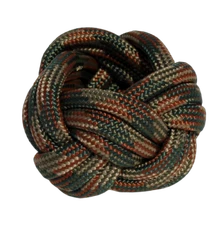 Handmade Scout Neckerchief Slide Woggle Paracord Turks Head Knot Camouflage