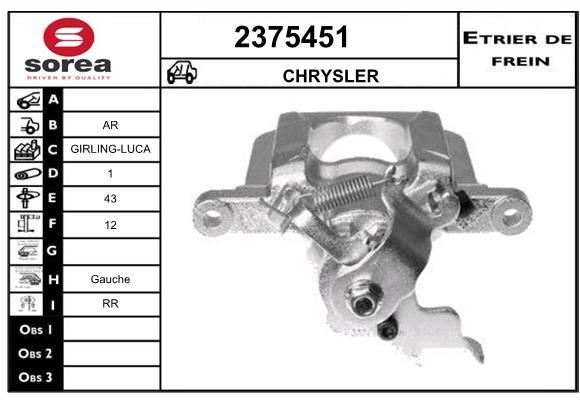 Étrier de frein Chrysler Grand Voyager V pour réparer un étrier grippé ou fuyant