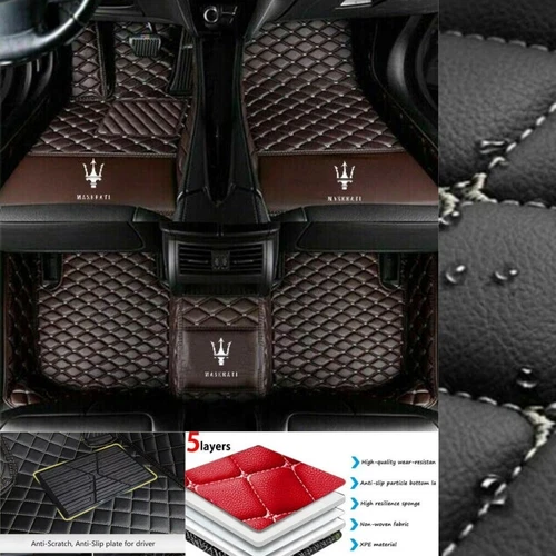 For Maserati Ghibli Gran Turismo Quattroporte Car Floor Mats Waterproof Custom - Imagen 21 de 35