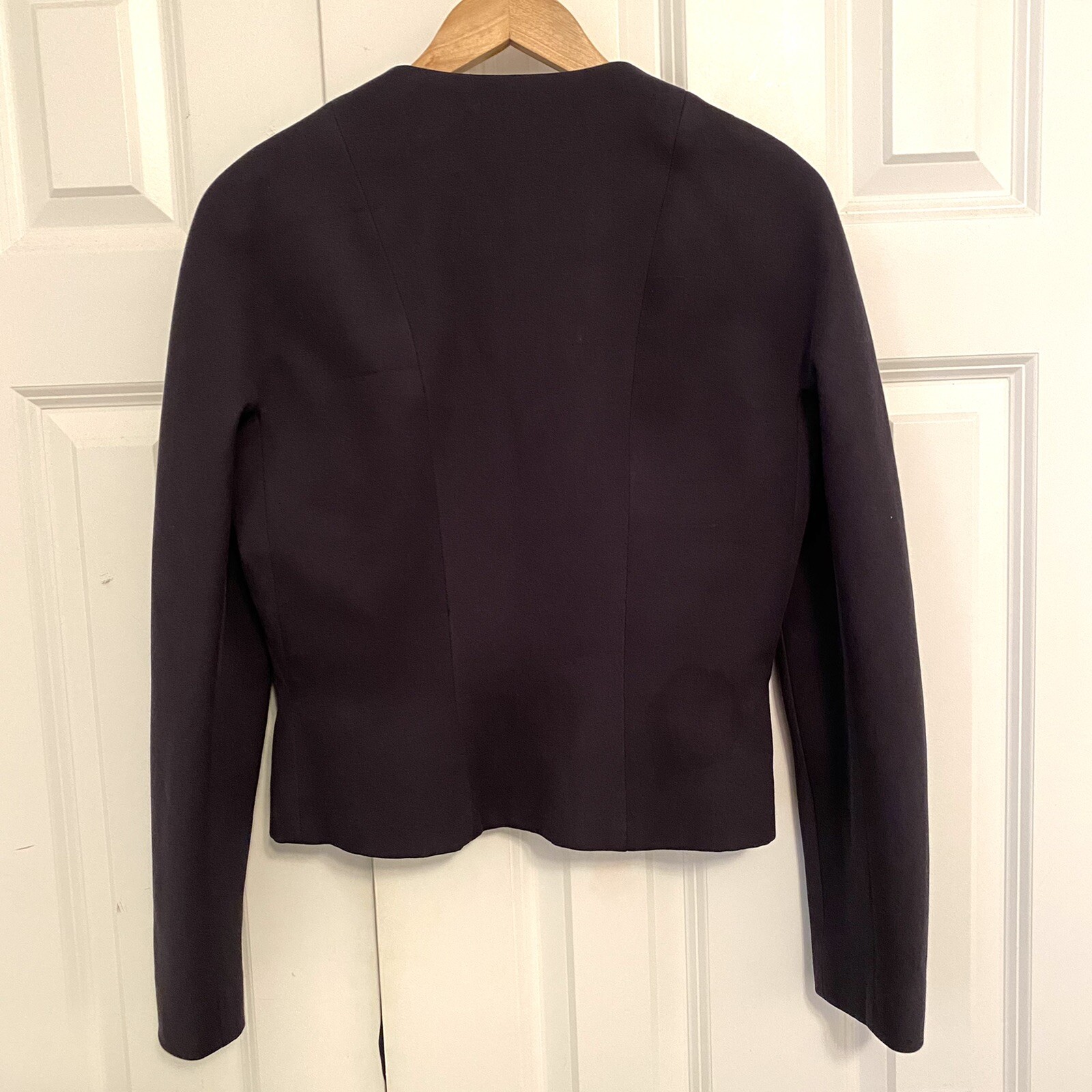 Pascal Millet  Blazer Jacket Collarless Black Siz… - image 5