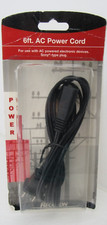 6 ft AC Power Cord Cable Replacement Plug Radios Cassette CD Player Boom Box