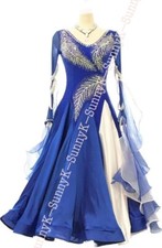 jz Handmade Dance Dress/Ballroom dance dress smooth Waltz Tango Foxtrot