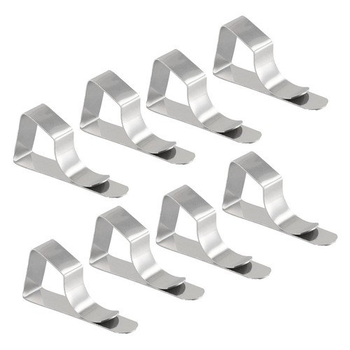Enjoy Your Meal without Disturbance Set of 8 Stainless Steel Tablecloth Holders - Picture 20 of 24