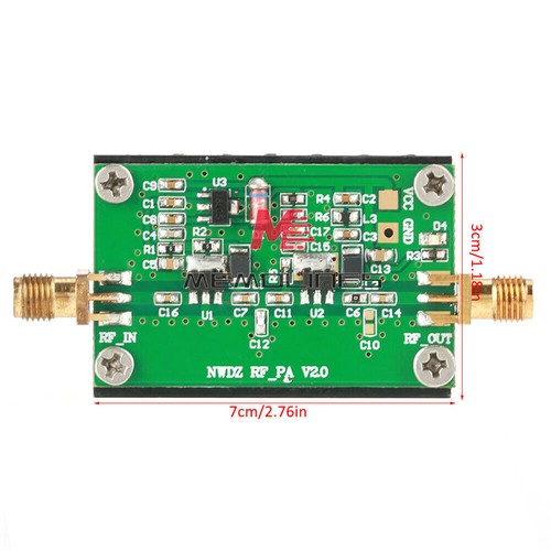 Wzmacniacz mocy RF 2MHZ-700MHZ 3W HF VHF UHF Nadajnik FM do radia szynki - Zdjęcie 8 z 9