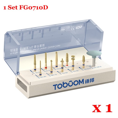 Dental Posterior teeth preparation Bur kit ceramics zirconia crowns burs FG0710D - Picture 13 of 22
