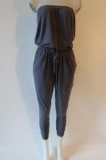 Womens Sundry Navy Strapless Jumpsuit 2 
