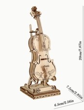 Violin 3D construction DIY wooden puzzle