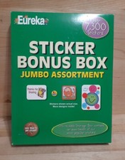Vintage EUREKA STICKER BONUS BOX Scrapbooking Large variety different varieties