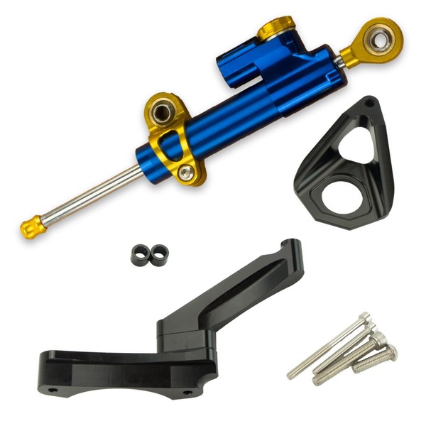 LenkungsdäMpfer Mit Anbaukit FüR Passend FüR Suzukigsxr600 GSXR750 K4-K5 2004-20-image