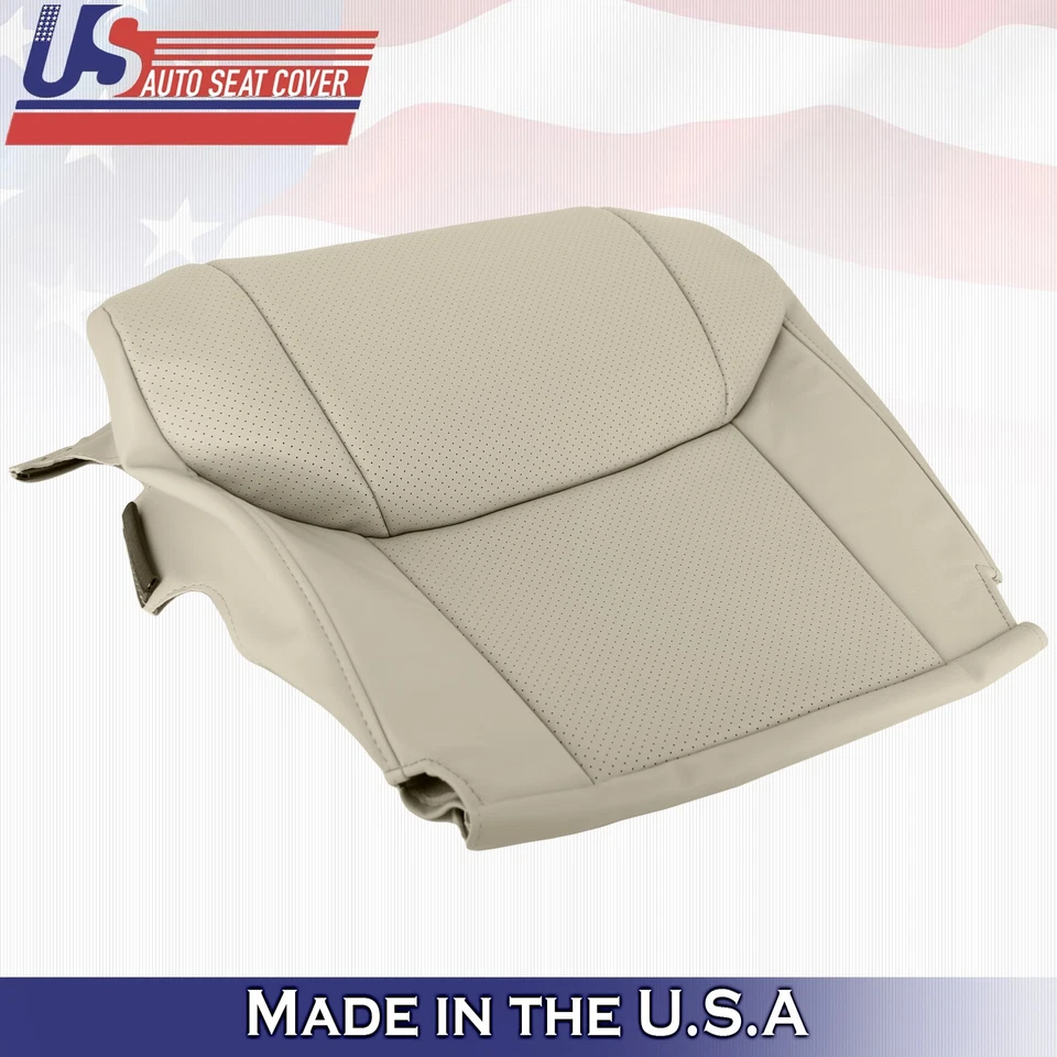 2005 2006 For Toyota Avalon Driver Side Bottom Perforated Leather Seat Cover Tan - Image 4 of 4