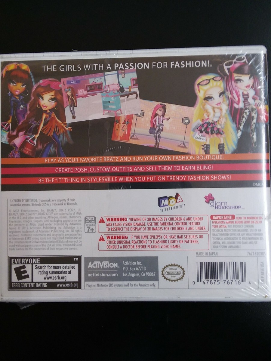 Bratz Fashion Boutique Nintendo DS 2012 New 47875767140|