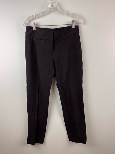 NWT White House Black Market Womens Sz 4 Pants Slim Leg Black Stretch Workwear