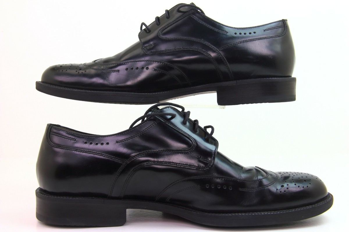 Impressive Sheepskin Johnston Murphy Black Wingtips Size 11 WIDE Amazon.com | Johnston & Murphy Men main image 3