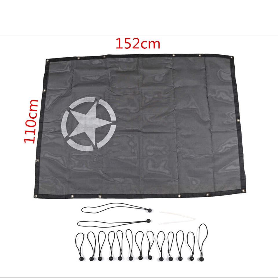 Sun Shade Top Cover Star Roof Mesh for Jeep JL 2018 2019 Parts Provides UV - Imagem 2 de 4