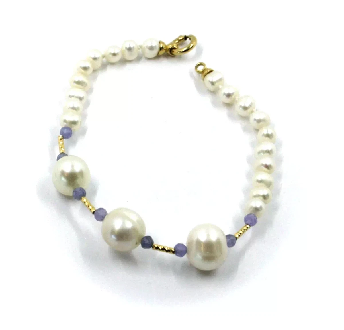 Bracciale con Perle d'Acqua Dolce,Collana placcata oro 14k braccialetto di perle a forma di cuore,bracciale donna amicizia,braccialetto regolabile coltivato naturale perla,regalo perfetto(16+3 cm