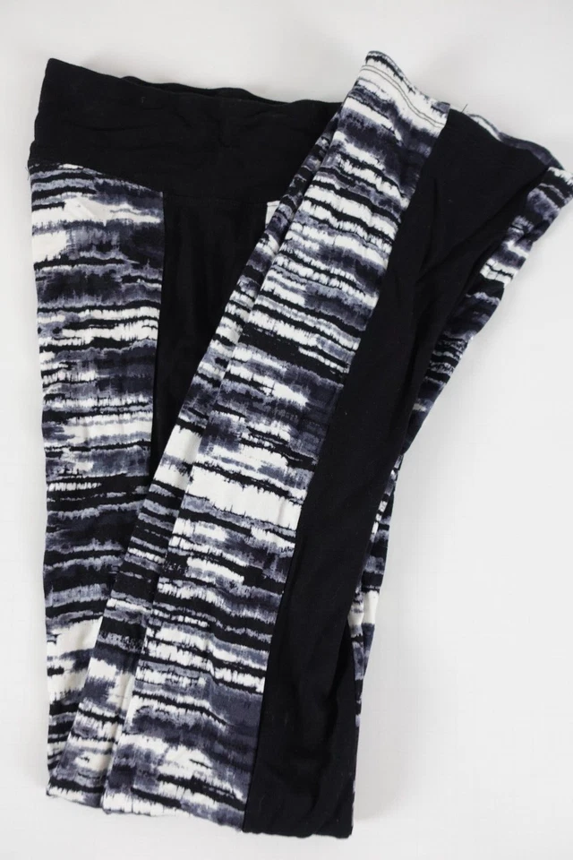 Pantalones elásticos con estampado de rayas Kensie para mujer yoga talla XS viscosa informales entrenamiento Foto 3 de 4