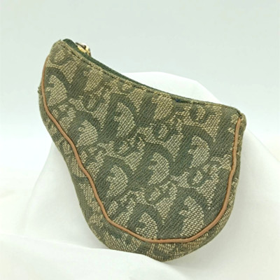 Christian Dior Coin Wallet  Trotter Saddle purse canvas TR0061