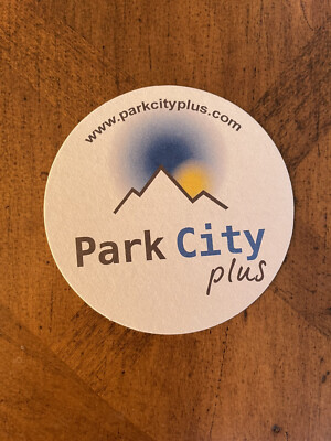 Park City, Utah souvenir drink coasters - Collectible set of 4 - Sun/Mountain
