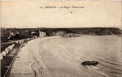 CPA MORGAT - Der Strand bei Flut (457519)