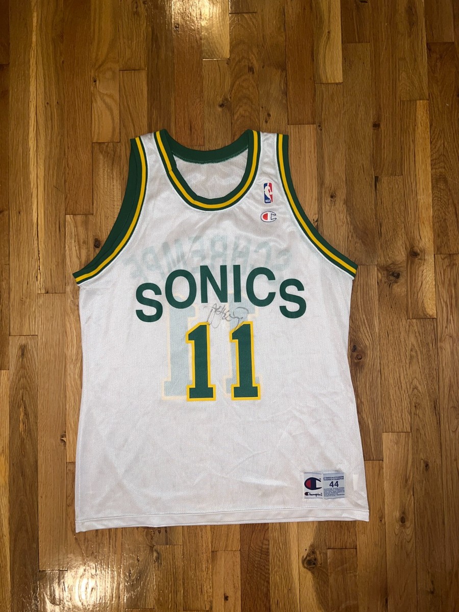 DETLEF SCHREMPF Champion SEATTLE SUPERSONICS Jersey 44 NBA Blazers