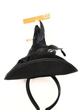 Celebrate It Halloween Black Fancy Which Headband Hat Costume