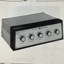 1956 Grommes Amp 56PG Service Wire Schematic Repair Manual Sam’s Photofact Vtg
