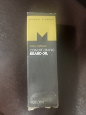 Michael Strahan Daily Defense Conditioning Beard Oil, 1 Fl. oz Damage Box NEW