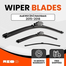 Premium Wiper Blades For Audi RS3 2015-2018 (8V) Hatchback (Front & Rear)