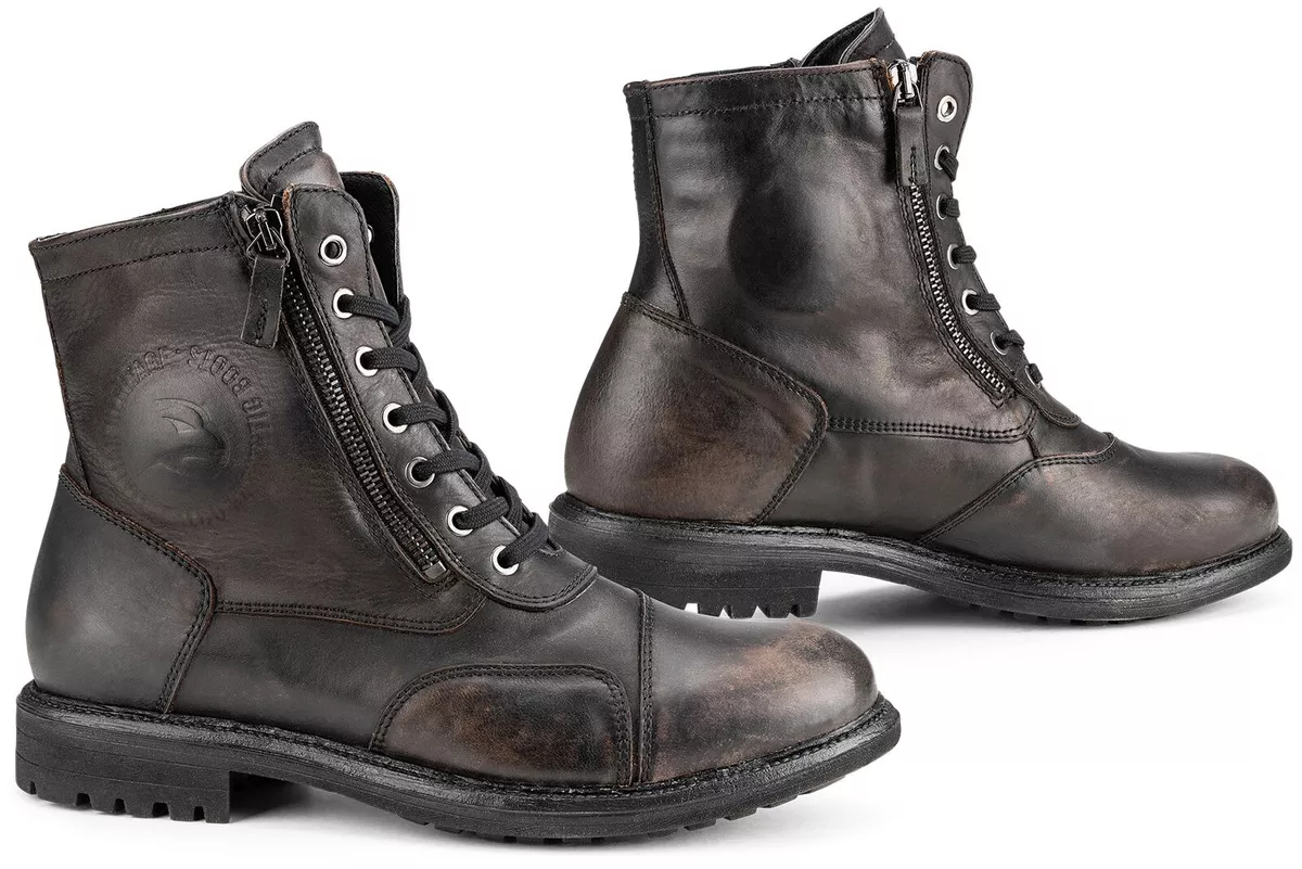 Falco Botas de Moto Talla 40 Aviator Zapatos Cafe Racer