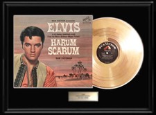 ELVIS PRESLEY HARUM SCARUM GOLD METALIZED RECORD LP ALBUM NON RIAA AWARD RARE!!