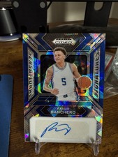 24/25 Panini Prizm Draft Paolo Banchero Signatures Blue Ice Auto 75/75 Book End